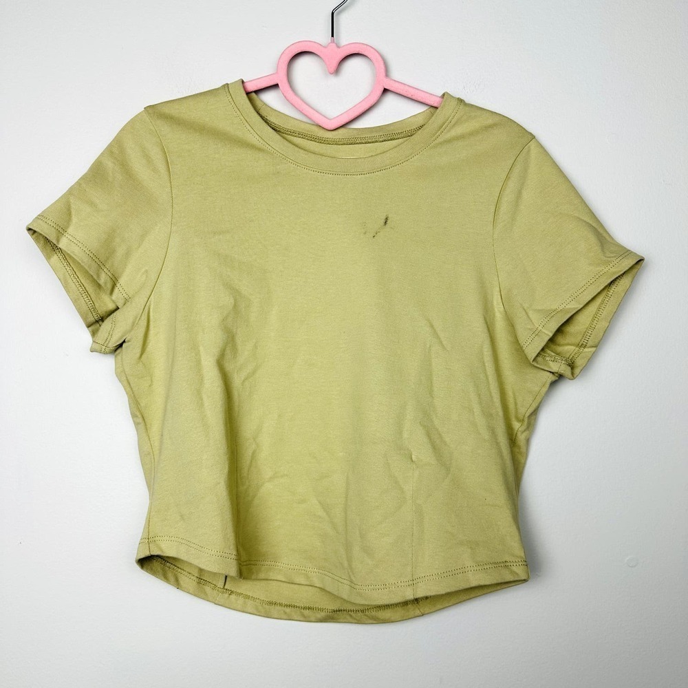 Madewell NWT Pale Lichen Heavyweight Jersey Crewneck Tee Small